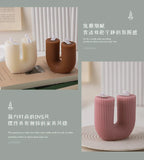 U Shaped Candle Scented Candles Ribbed Aesthetic Home Decorative Candles Smokeless Personalized Candles Guest Gift Lot Lootquake LLC