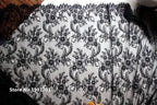 3Meters/lot Off White French Chantilly Lace Fabric , Eyelash Embroidery Lace Craft Bridal Veil Lace Accessory 150cm Width