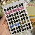 17cm Labubu V1v2 Custom Gorgeous And Exquisite Eye Stickers Eyelash Stickers Vinyl Dolls Makeup Diy Tools Accessories Lootquake LLC