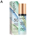 Face Makeup Primer Tri-color Cream Contour Color Isolation Waterproof Makeup Foundation Natural Makeup Base Cream 40g Lootquake LLC