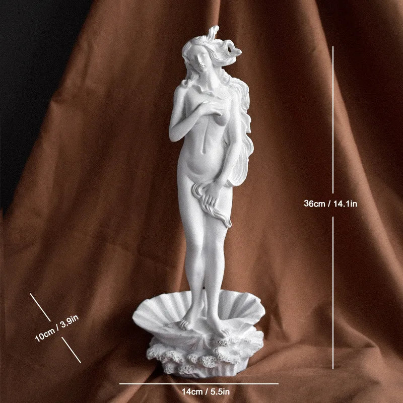 Classical Greek Goddess Statues - Small Artistic Figurines, Venus Sculptures for Office Bookcases and Living Room Decor Lootquake LLC