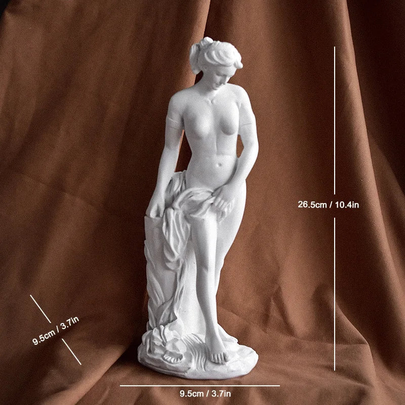 Classical Greek Goddess Statues - Small Artistic Figurines, Venus Sculptures for Office Bookcases and Living Room Decor Lootquake LLC