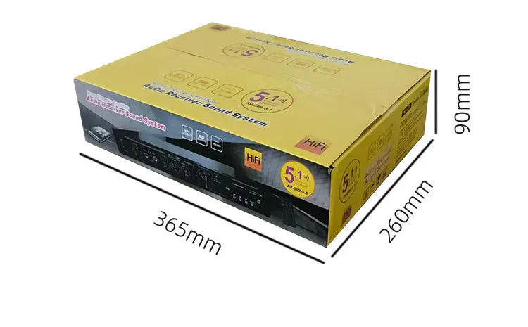 Bluetooth 5.1 Sound Speaker Amplifier Stereo Audio Amplifier Audio Stereo System Components Ultra-heavy Bass High Power Lootquake LLC