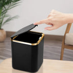 Mini Waste Bins Desktop Garbage Basket Home Table Plastic Trash Can Office Supplies Dustbins Car Portable Sundries Barrel Box Lootquake LLC