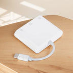 3 in 1 Type C To CF/SD/TF Card Adapter SD Card Adapter Memory Card Reader CF SD TF Compact Camera Card Reader for iPad iPhone 15