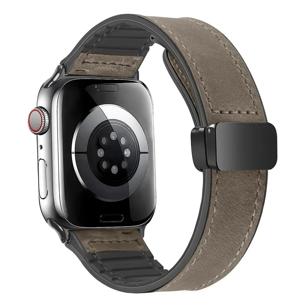Apple Watch Genuine Leather Band - Stylish Magnetic Strap - SJB-DIAMOND ELITES