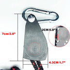 68kg 1/4 Ratchet for 6mm Rope Buckle Awning Wind Rope Tent Rope Fastener Fixed Buckle Pulley Hangers