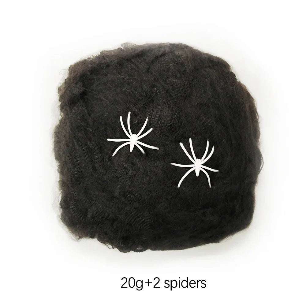 Halloween Decoration Party Accessories Decorations for Events Scream Festa Spider Web Black Outdoor Props Haunted House Spider Lootquake LLC