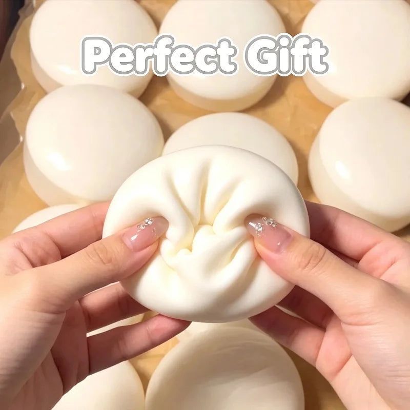 Milk Cake Squeeze Taba Soft Toy, Cute Milky White Squeeze Toy, Finger Toy, Stress Relief Toy, Soft Girl Birthday Gift Toy