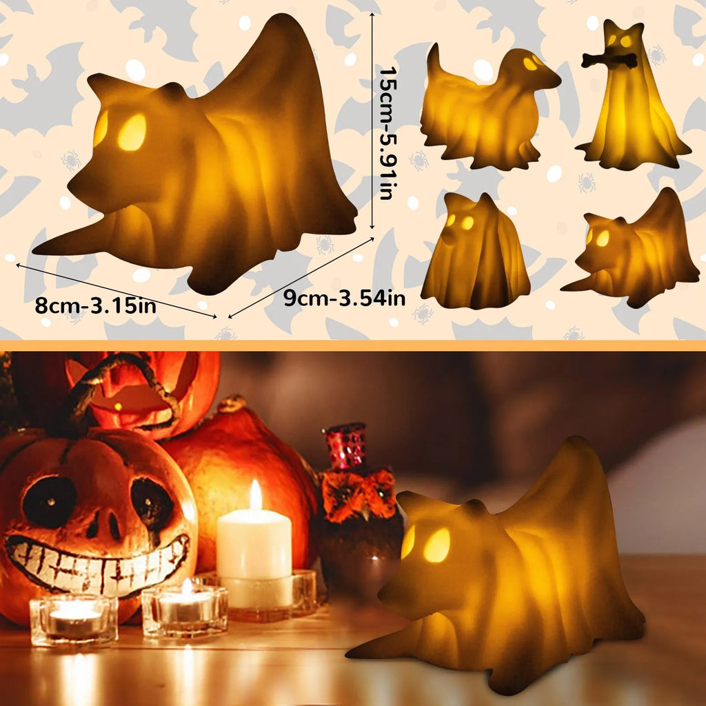 Halloween Night Light Home Decoration Creative Resin Crafts Cute Dog Model New Exquisite Home Decor 2025 Halloween Gifts Lootquake LLC