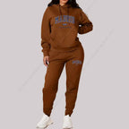 Madrid Print Women's TrackSuit 2-Piece Set THRIXINE