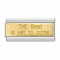 Hapiship 2023 Fashion Charm Italian Links Flower Flower Bee Tent Fit 9mm Bracelet Stainless Steel Making DIY Jewelry DJ661-C