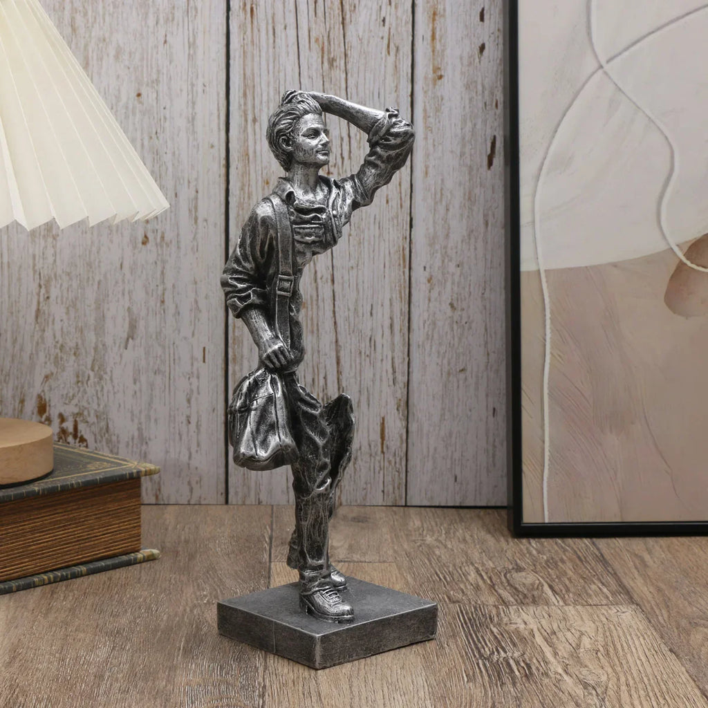 Traveler Sculpture - Abstract Resin Decor for Home & Office, Versatile Indoor/Outdoor Accent Piece Lootquake LLC