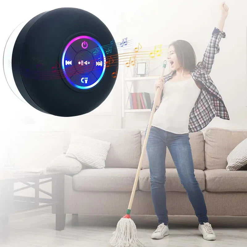 Mini Bluetooth Speaker Shower Subwoofer with Color LED Waterproof Handsfree Loudspeaker Music For Bathroom Pool Beach Car Phone Lootquake LLC