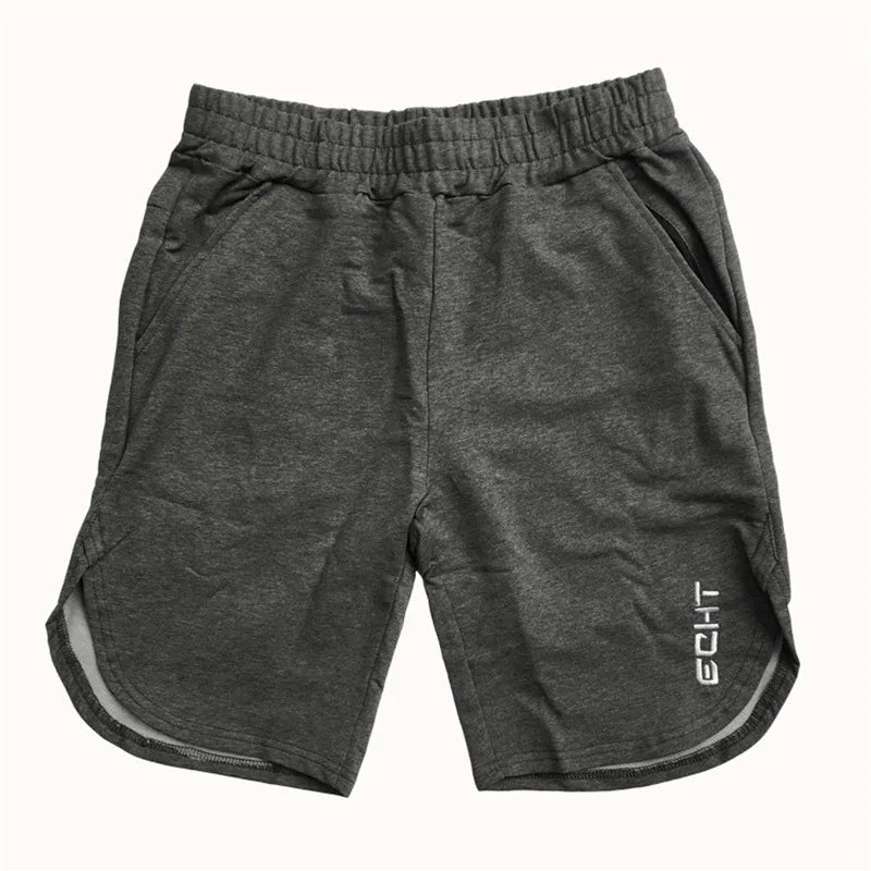 Cotton Casual Shorts Men Gym Fitness Running Sportswear - SJB-DIAMOND ELITES
