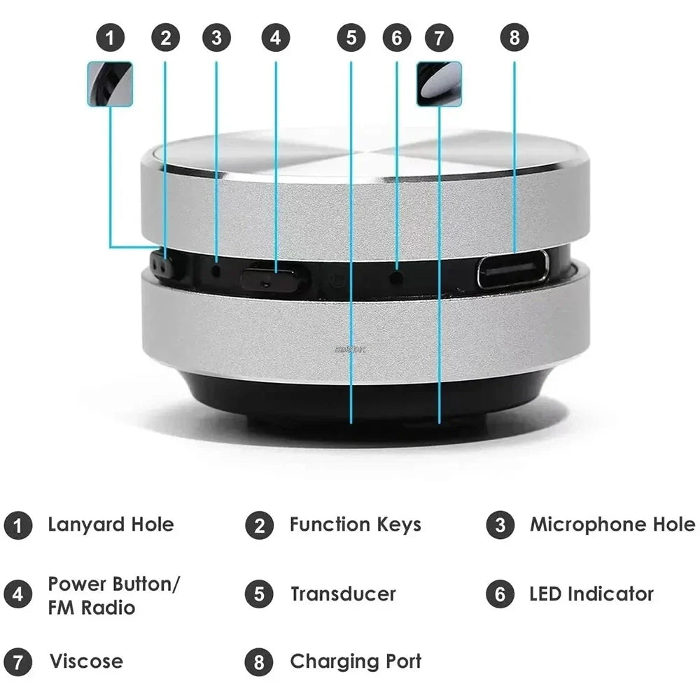 2025 New Bone Conduction Speaker Bluetooth-Compatible TWS Wireless Stereo Sound Hummingbird Speaker With FM Radio Dropshipping Lootquake LLC
