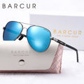 BARCUR Oversize Polarized Sunglasses for Women Trendy Double Beam Design Metal Elliptical Frame with UV400 Protection Fashionable Sun Glasses for Summer Outdoor & Daily Wear Stevvex