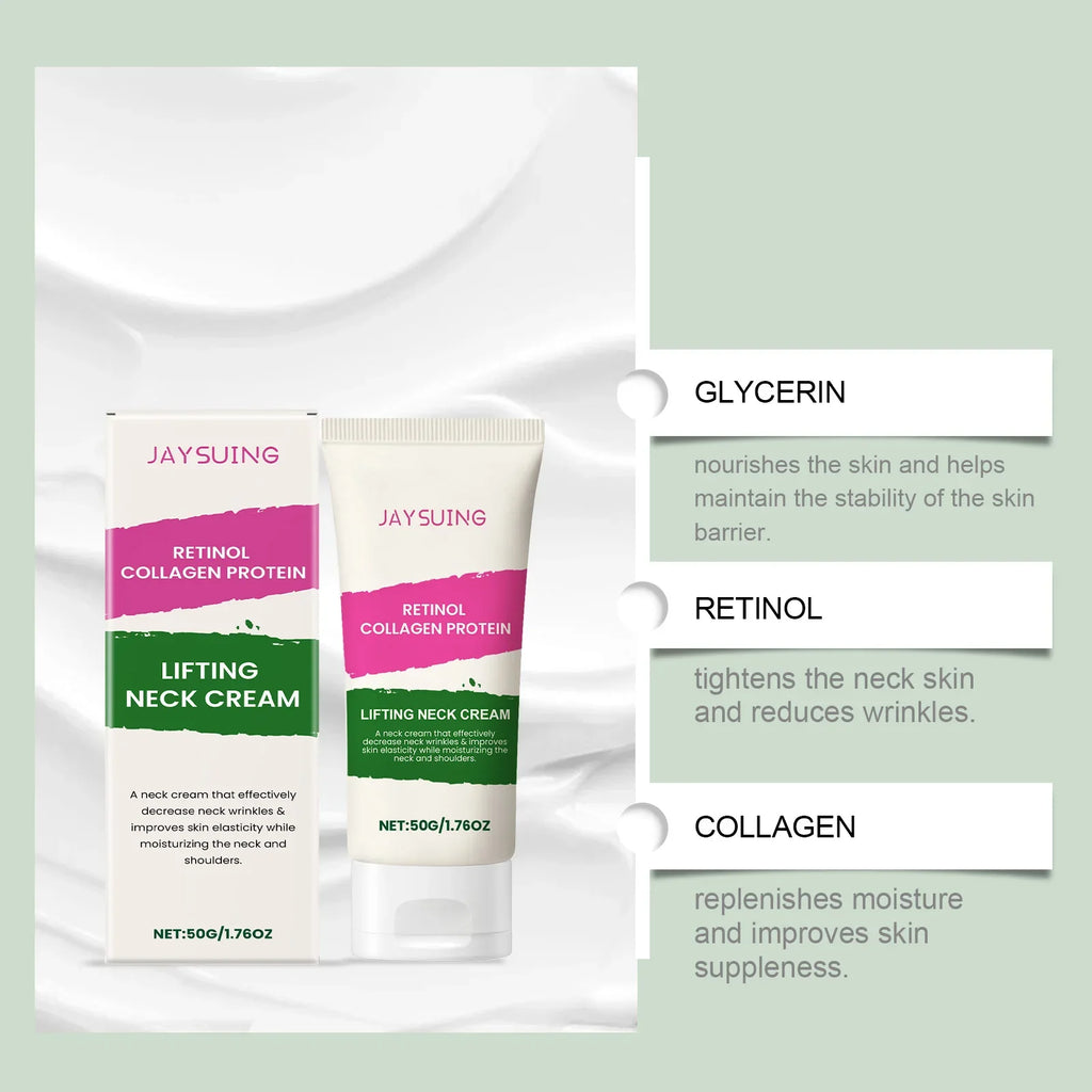 Collagen Neck Cream Anti Aging Reduces Wrinkles Lines Improve Double Chin Sagging Lifts Tightens Brighten Skin Beauty Neck Cream Lootquake LLC