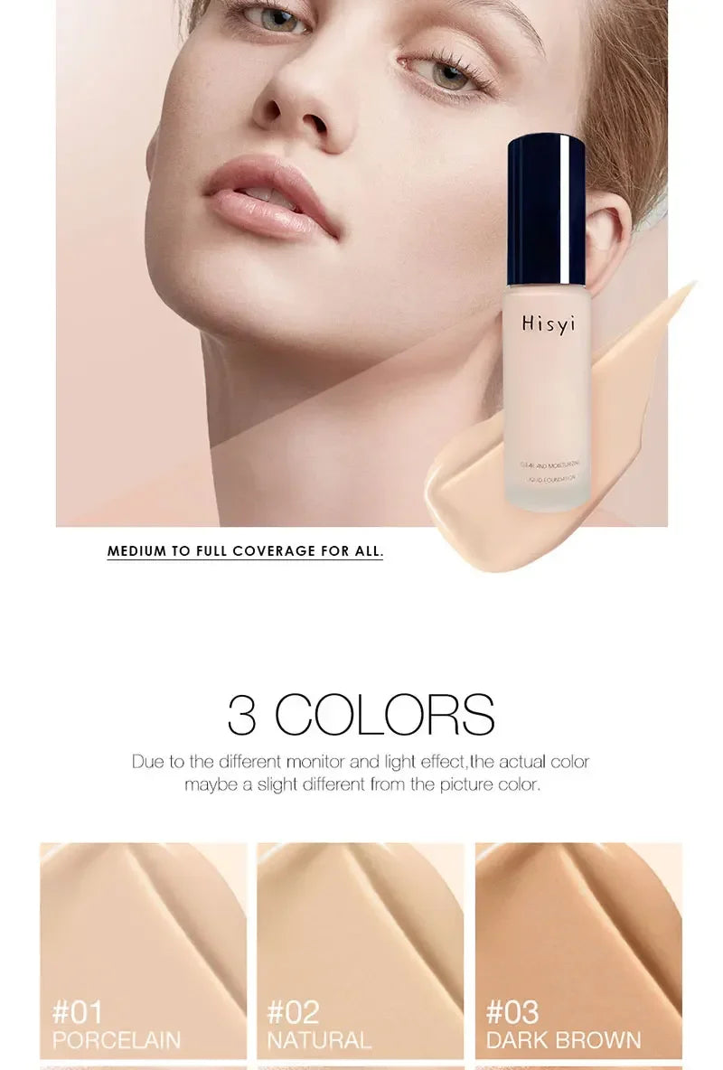 Liquid Foundation High Coverage Makeup Base Lasting Concealer BB Cream Waterproof Oil-Control Face Foundation Makeup Cosmetics Lootquake LLC