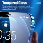 4PCS Tempered Glass for iPhone 13 12 11 Pro Max Mini Screen Protector for iPhone 14 Pro Max 7 8 6 6S Plus SE 2020 X XR Xs Glass Easy Installation Frame Case Friendly Premium Tempered Glass for iPhone