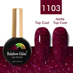 Rainbow Ghini UV LED Glitter Purple Gel Nail Polish 15ml Manicure Art Accessories Nail Glue Supplies for Professionals Varnishes Lootquake LLC