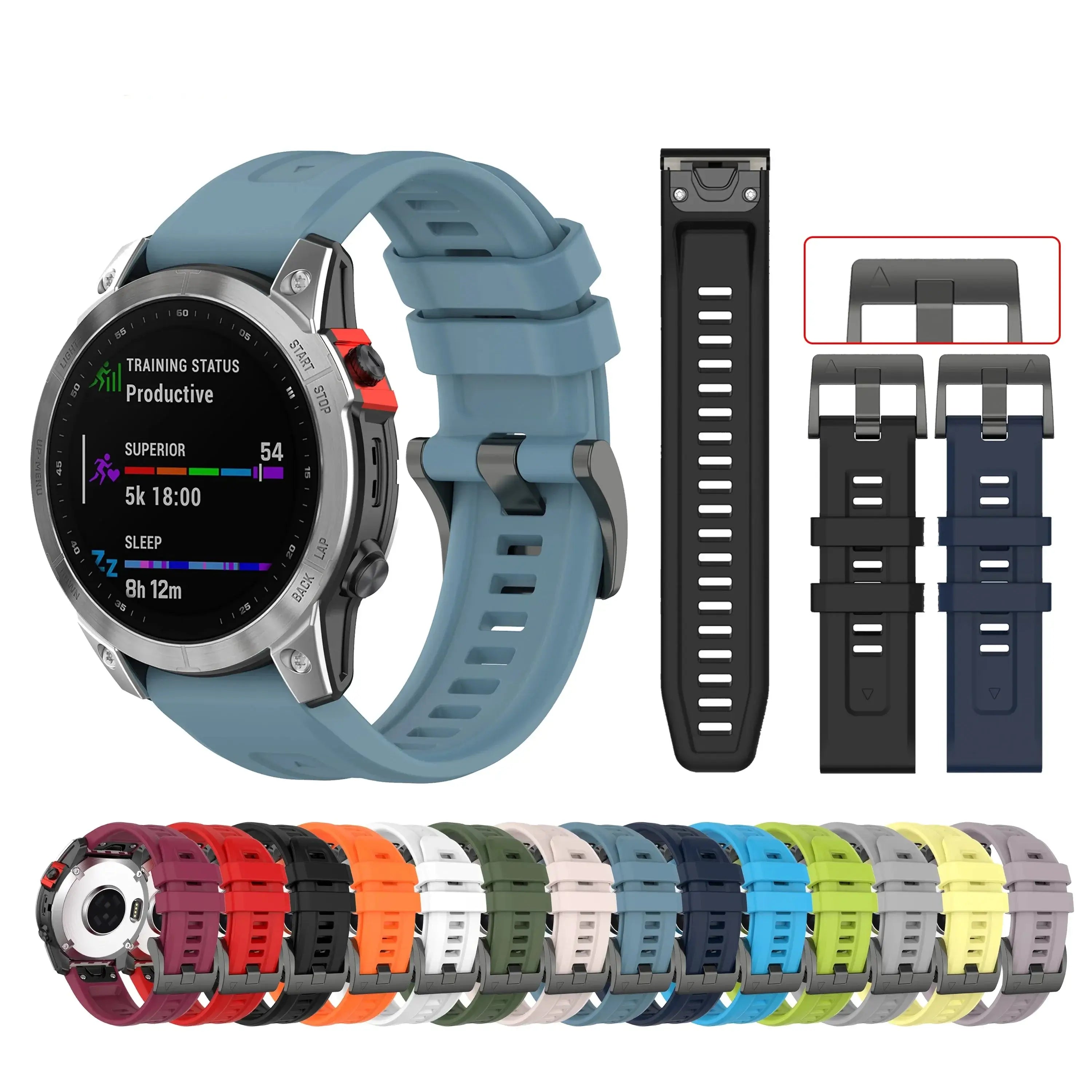 Garmin Silicone QuickFit Band - Durable, Stylish, Comfortable BandsCo Straps