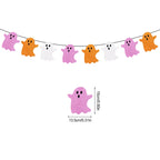 1set Halloween Decoration Banner Bunting Scary Spider Ghost Bat Hanging Garland Pull Flag Pendant For Halloween Party Home Decor Lootquake LLC