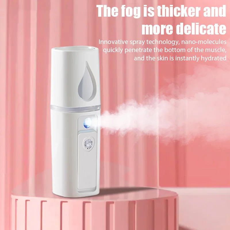 Mini Nano Mist Sprayer Cooler Facial Steamer Humidifier USB Rechargeable Face Moisturizing Nebulizer Beauty Skin Care Lootquake LLC