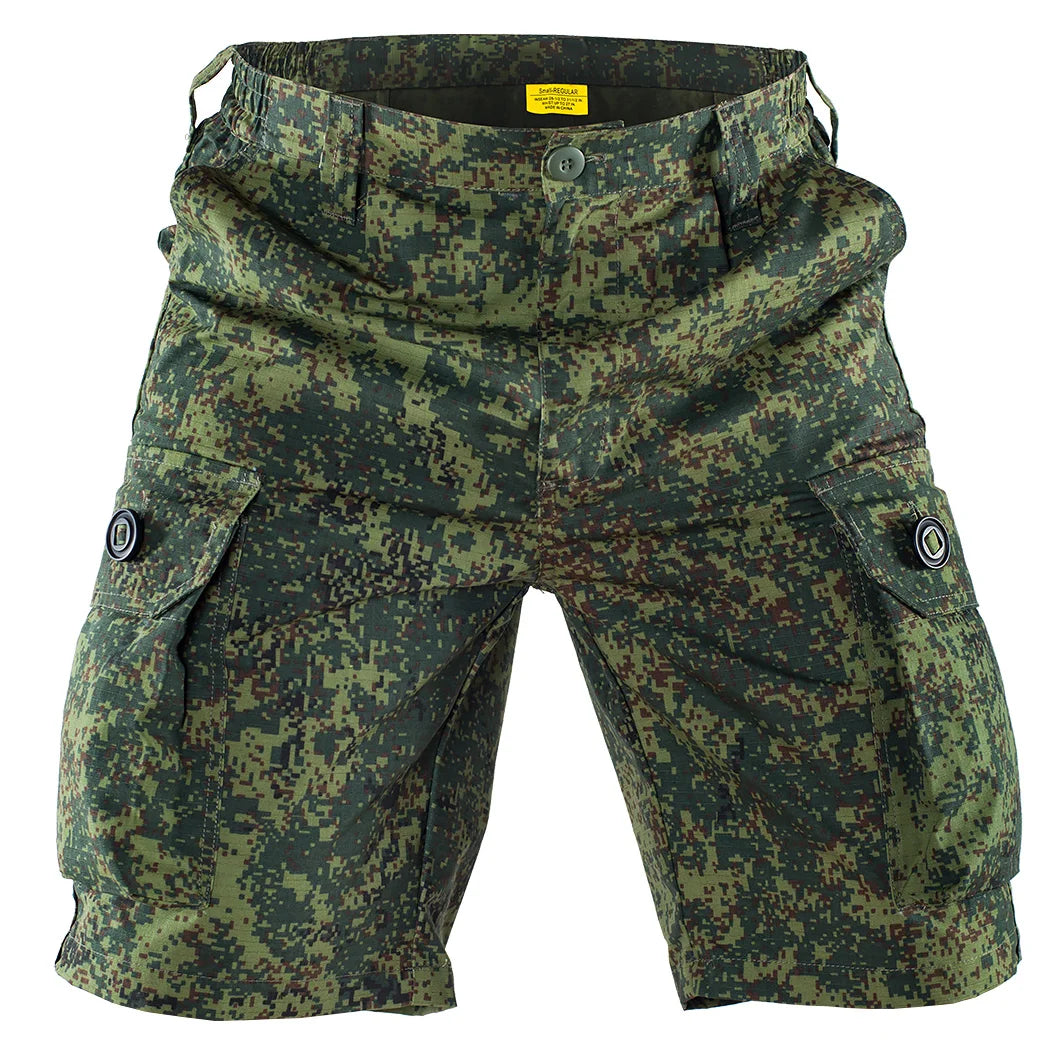 TrekMaster Men's Multi-Pocket Tactical Cargo Shorts THRIXINE