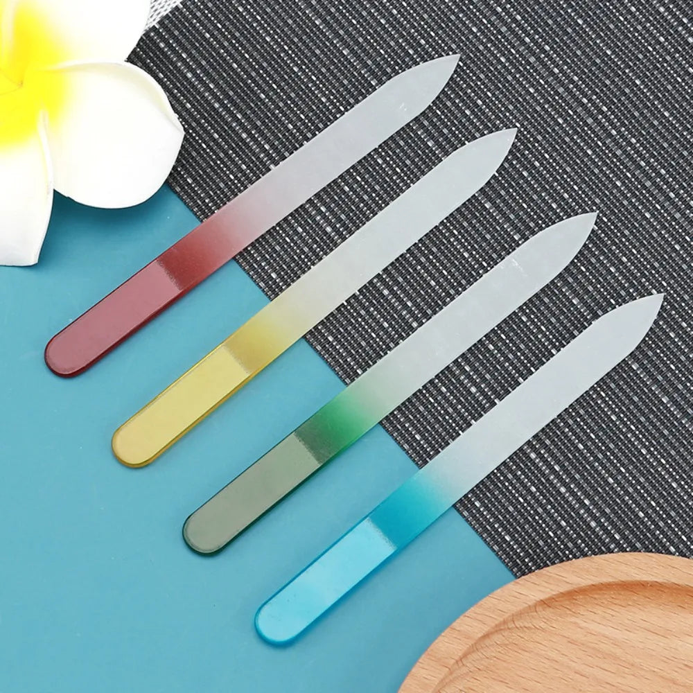 Nano Glass Nail Files Professional Polishing Manicure Art Tool Washable make nails brighten easily like nail polish Lootquake LLC