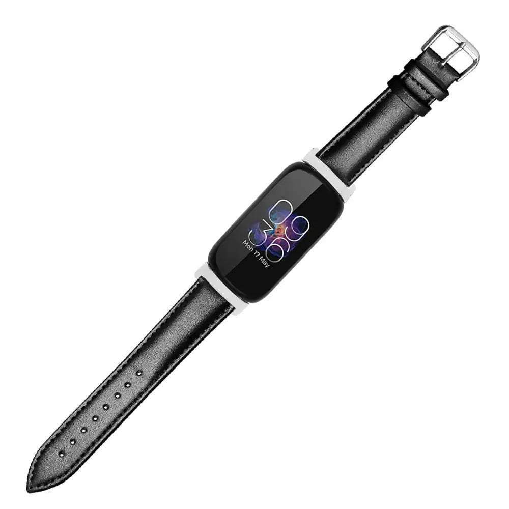 Fitbit Inspire 3, 2, 1, HR Leather Band - Genuine Strap - SJB-DIAMOND ELITES