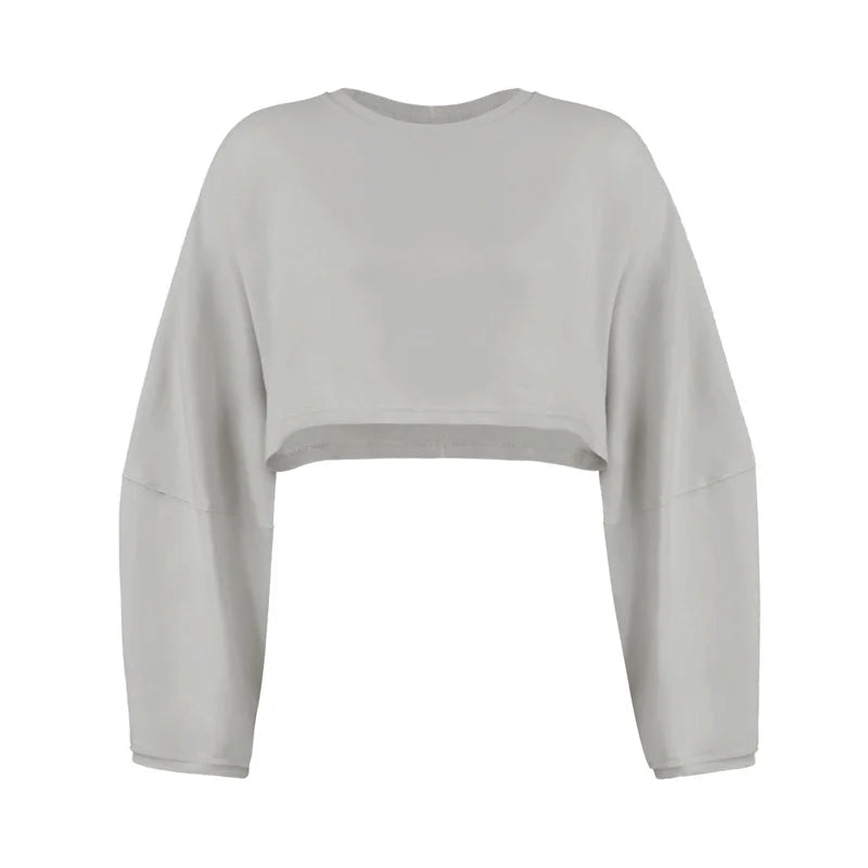 FitFlow Long Sleeve Crop Top THRIXINE