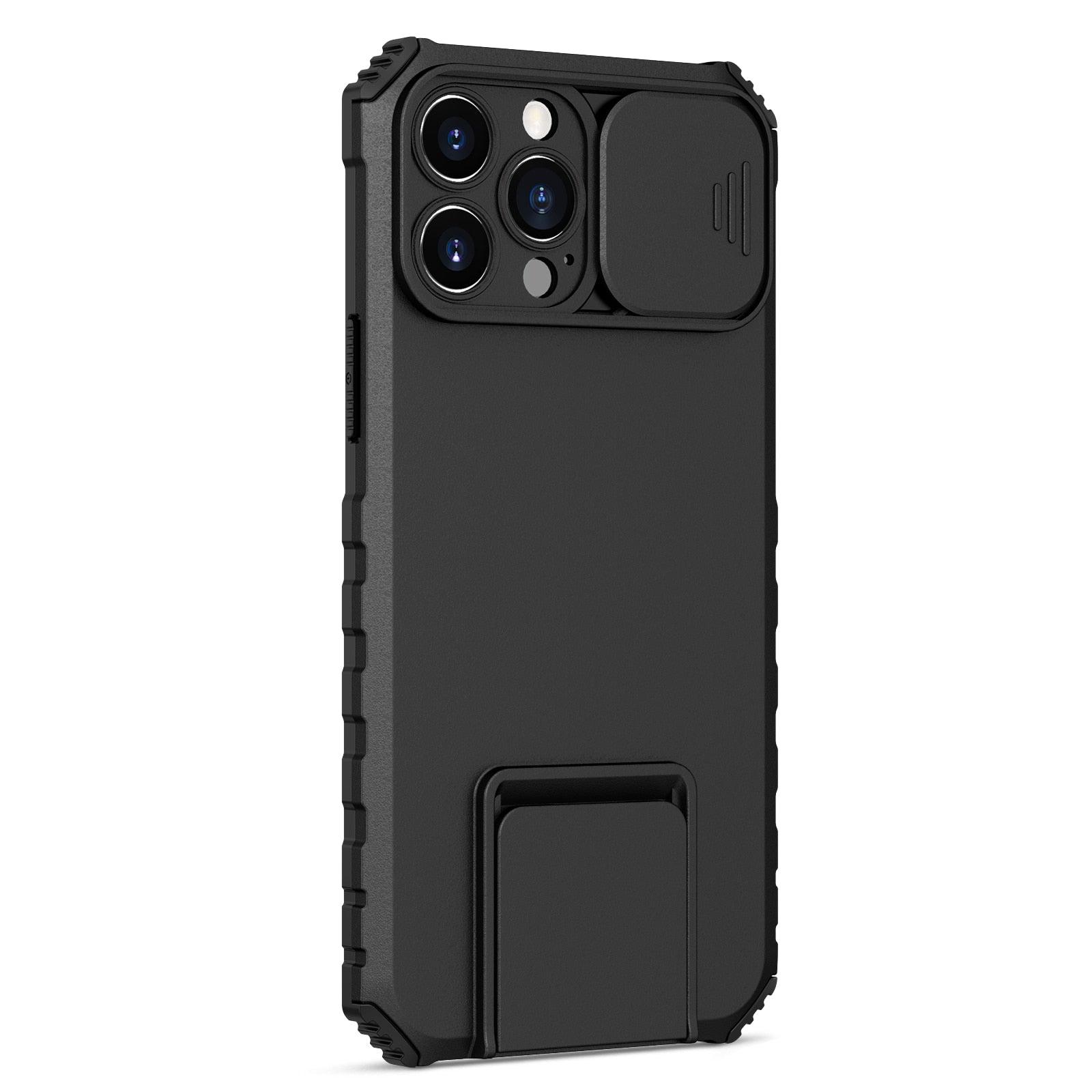 Unique Cover with Camera Protection Heavy Duty Shockproof Protective iPhone 13 Pro Case ShockProof Case For iPhone 13 12 11 Pro Slide Camera Protection Case Dual Layer Armor Case Back Cover Stevvex