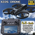 NEW for Genuine X226VR/X226 Mini Drones 8K Professional Remote Control Helicopter Plane RC Dron with Screen Quadcopter Toys Gift