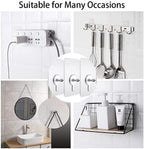 10 Pcs Punch-Free Non-Marking Strong Adhesive Screw Stickers Wall Picture Hook Invisible Traceless Hardware Drywall Hooks Towel Hook Self Adhesive Key Holder Wall Hook Clothes Coat Robe Hooks Cabinet Closet Door Hanger Stevvex