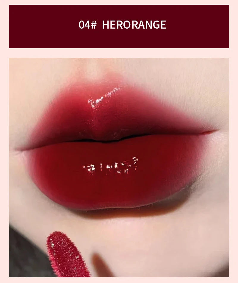 HERORANGE Light Glass-Like Lip Lacquer - Mirror Shine, Hydrating Formula; Smudge-Proof, Long-Wear, and Skin-Brightening Lootquake LLC