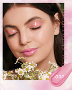 Pearlescent Pink Glitter Lip Oil Lustrous Color Changing Lip Gloss Moisturizing Makeup Lip Balm Mirror Glass Lip Glaze Cosmetics