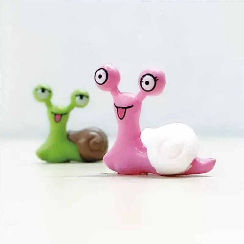 Crafts Cartoon Snails Fairy Creative Exquisite Snail Sculpture Art Simulated Miniatures Figurines Gift Lootquake LLC
