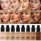 Facial Liquid Foundation 30ml High Coverage Waterproof and Sweatproof Concealer Makeup Foundation Liquid Foundation Makeup Lootquake LLC
