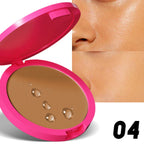 Natural Matte Pressed Powder Oil Control Brighten Whitening Face Base Foundation Compact Concealer Makeup Cosmetics Lootquake LLC
