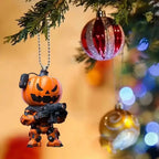 Halloween Pumpkin Man Decor Hanging Pumpkin Festive Decoration for Home Christmas Tree Cartoon Pumpkin Hanging Pendant Car Decor