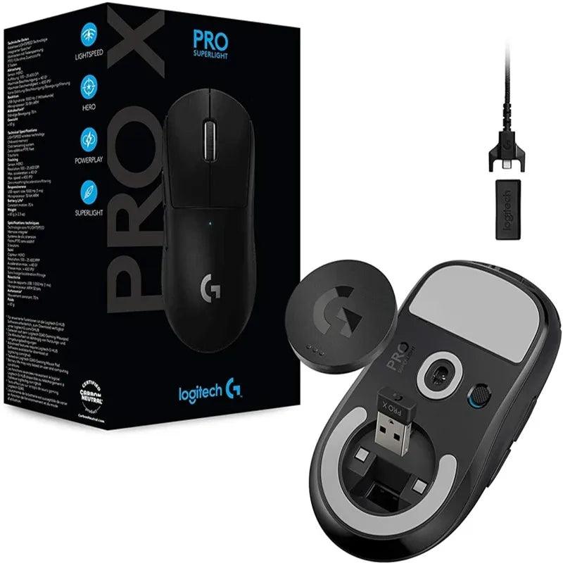 Logitech G PRO X Superlight Wireless Gaming Mouse 16K DPI Sensor Pink Wireless Gaming Mouse 25K HERO Mechanical Gaming Mouse Lootquake LLC