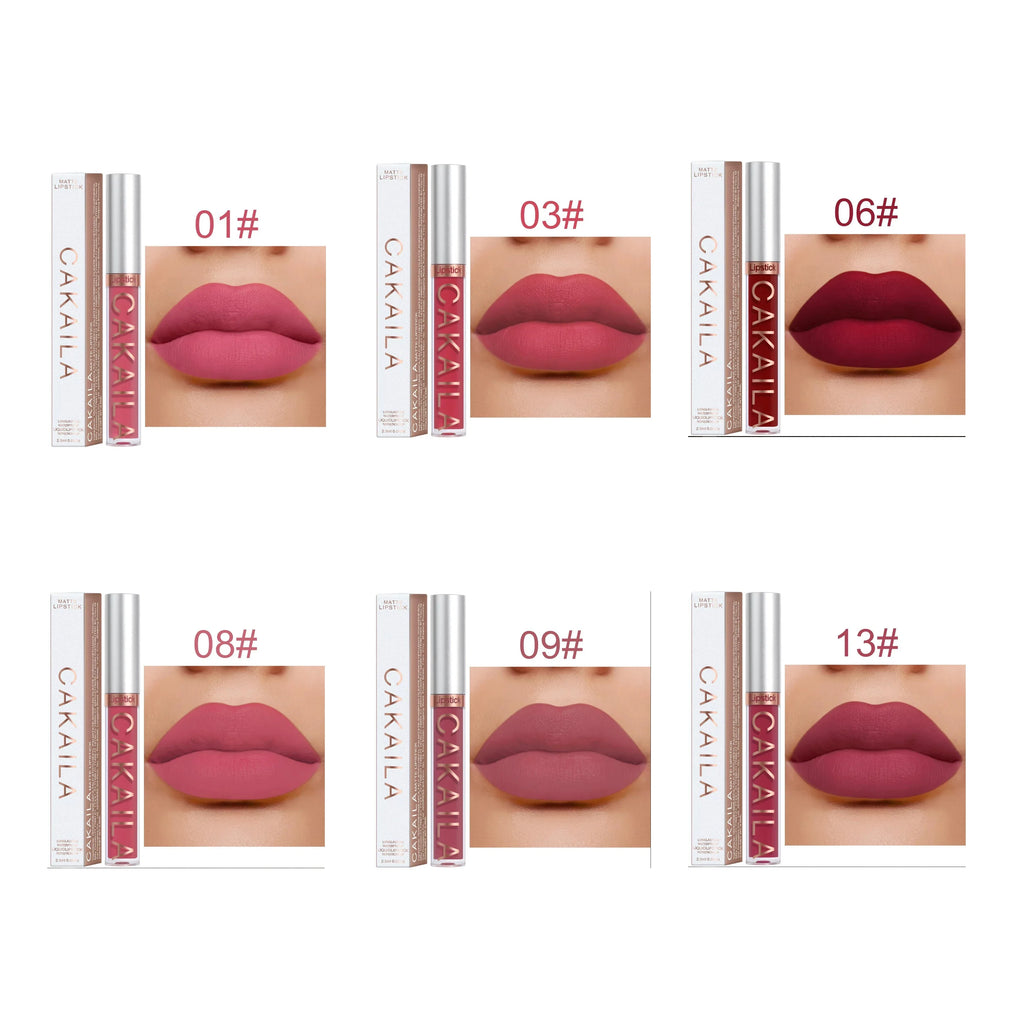 18 Color Lipstick Matte Non-stick Cup Waterproof Lip Gloss Lootquake LLC