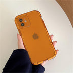 Luminous Shockproof Bumper Phone Case For iPhone 11 14 Pro Max 12 11 13 Pro Max X XR XS Max Transparent Back Cover  Full Bumper Case Strong Classic Phone Case Stevvex