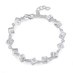 Fashion charm 925 Sterling Silver Bracelet for man woman Twisted rope chain fine jewelry Wedding party Christmas gift Lootquake LLC