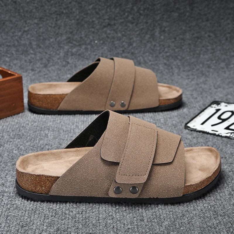 Brand Men Women Sandals Summer Designer Couple Cork Clogs Sandals Luxury Classic Unisex Mules Beach Slide With Adjustable Buckle Lootquake LLC