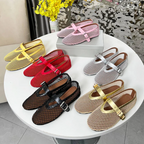 Summer Women's Shoes  breathable fishing net hollowed-out Roman-style flat women's sandals Mary Jane shoes Lootquake LLC