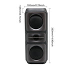 Super Large Outdoor Bluetooth Speaker RGB  Karaoke Double Horn Subwoofer Portable Wireless Column Bass Sound supports FM/TF Lootquake LLC