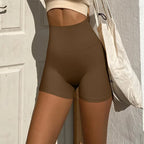 High-waisted Hip Lift No Awkward Line Yoga Shorts for Women