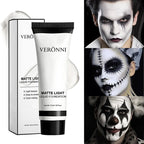 White Liquid Foundation - Full Coverage, Oil Control & Long Lasting, for Stage Makeup, Halloween, Cosplay Makeup (37ml) Lootquake LLC